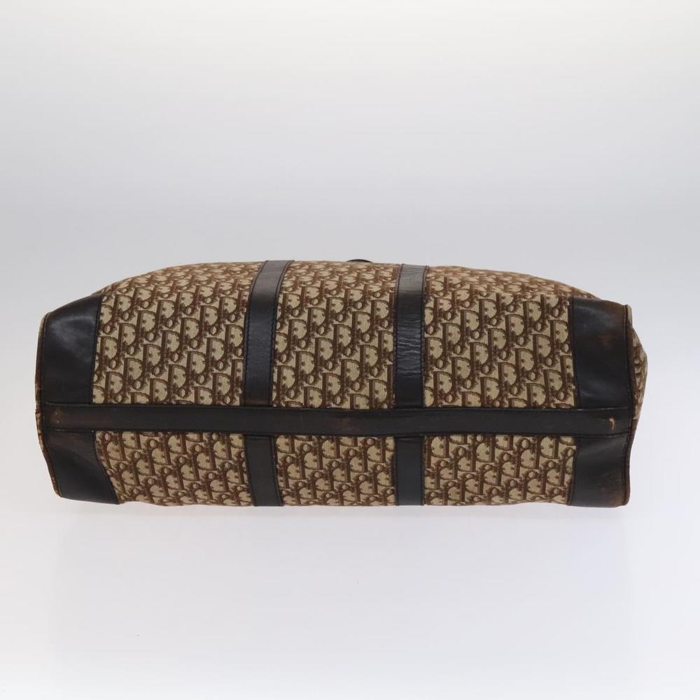 Christian Dior Trotter Canvas Boston Bag Brown Auth 115046 - Picture 9 of 16